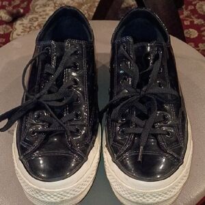 Black Patent Leather Converse